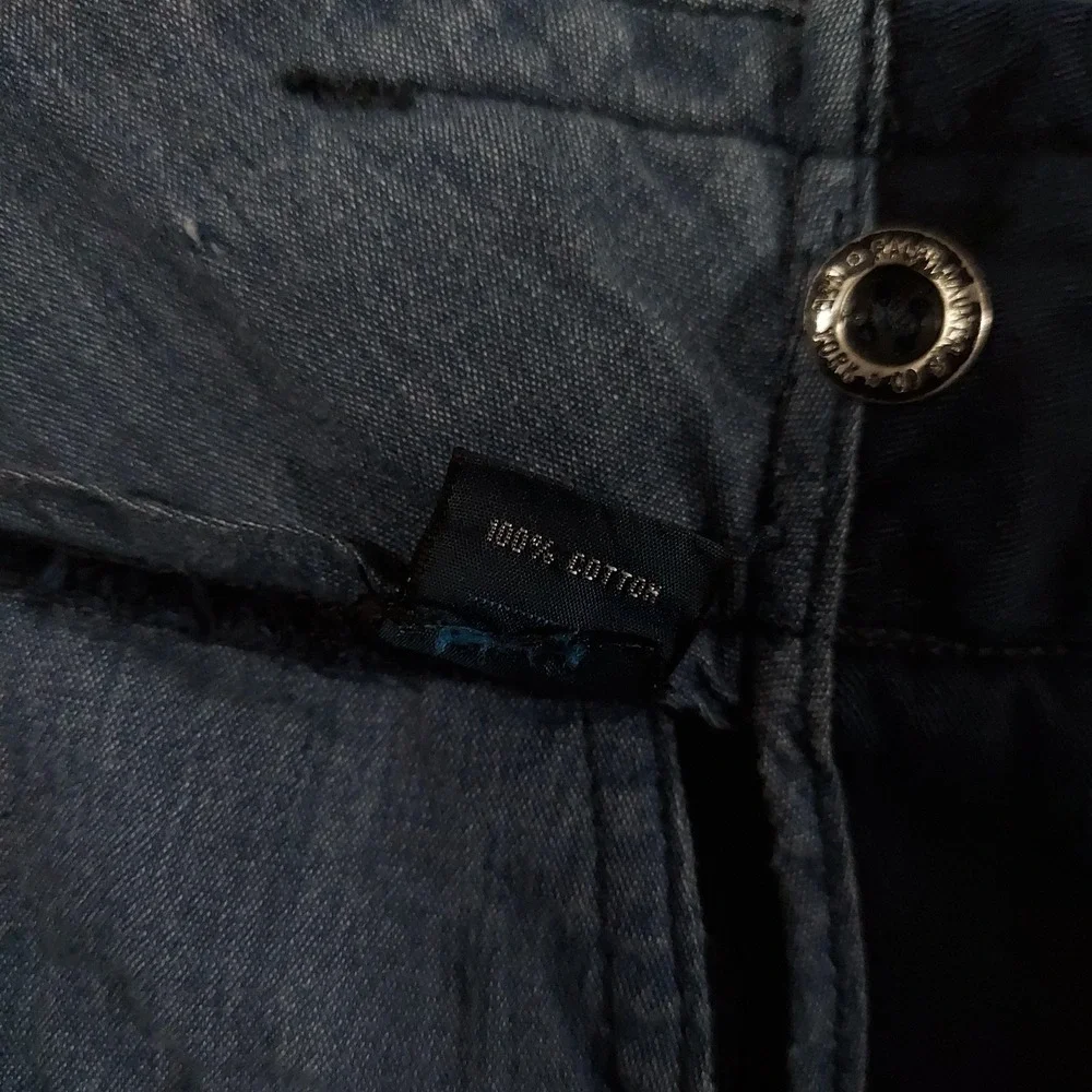 Vintage Polo Ralph Lauren Pants Mens 34x30 Blue Cargo Tactical Relaxed Military